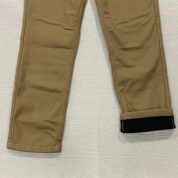 CAT Caterpillar Work Pants Mens 30 x 30 Brown Canvas Fleece Lined Insulated - Picture 7 of 12